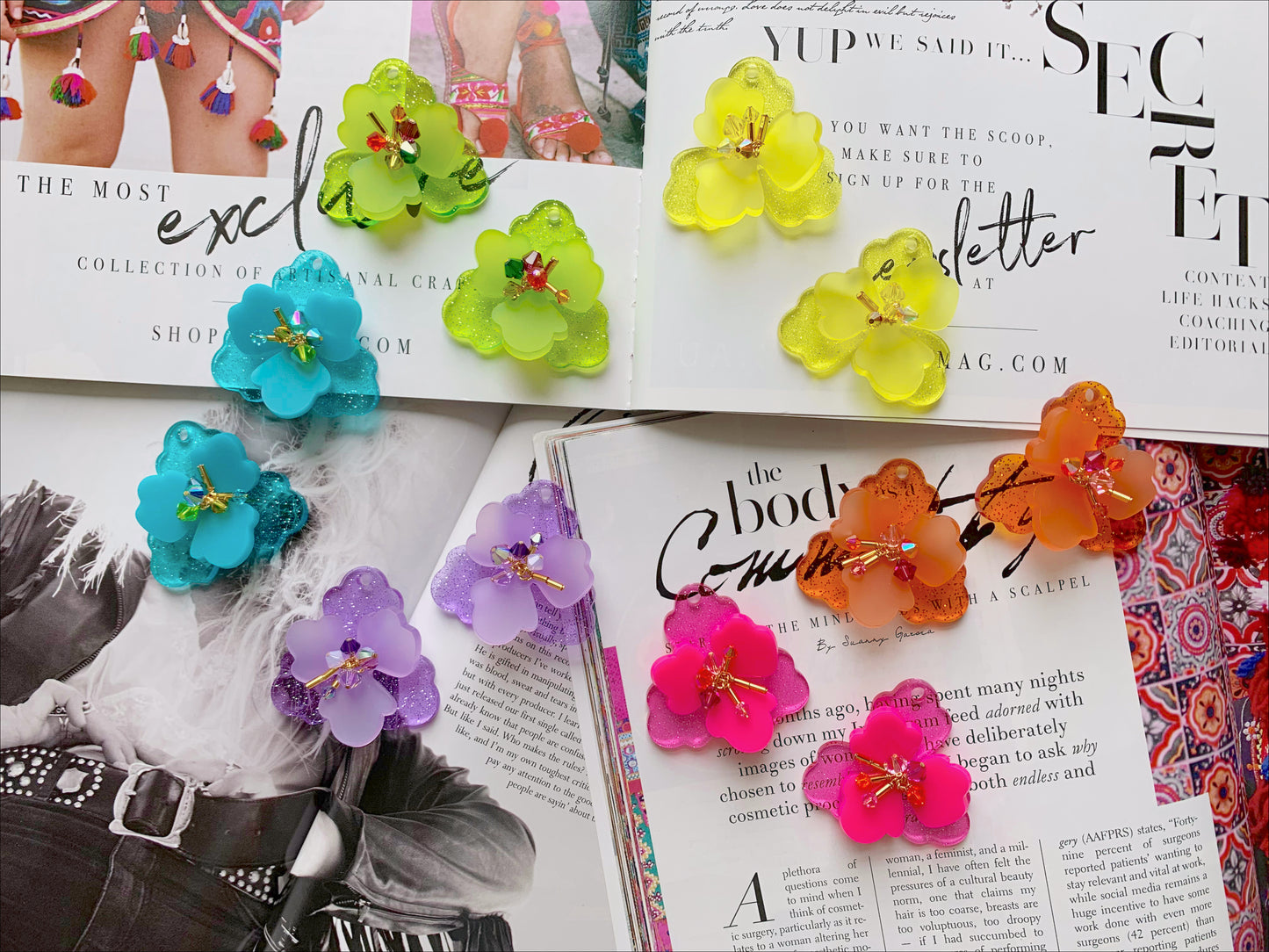 Camellia Mini Charms