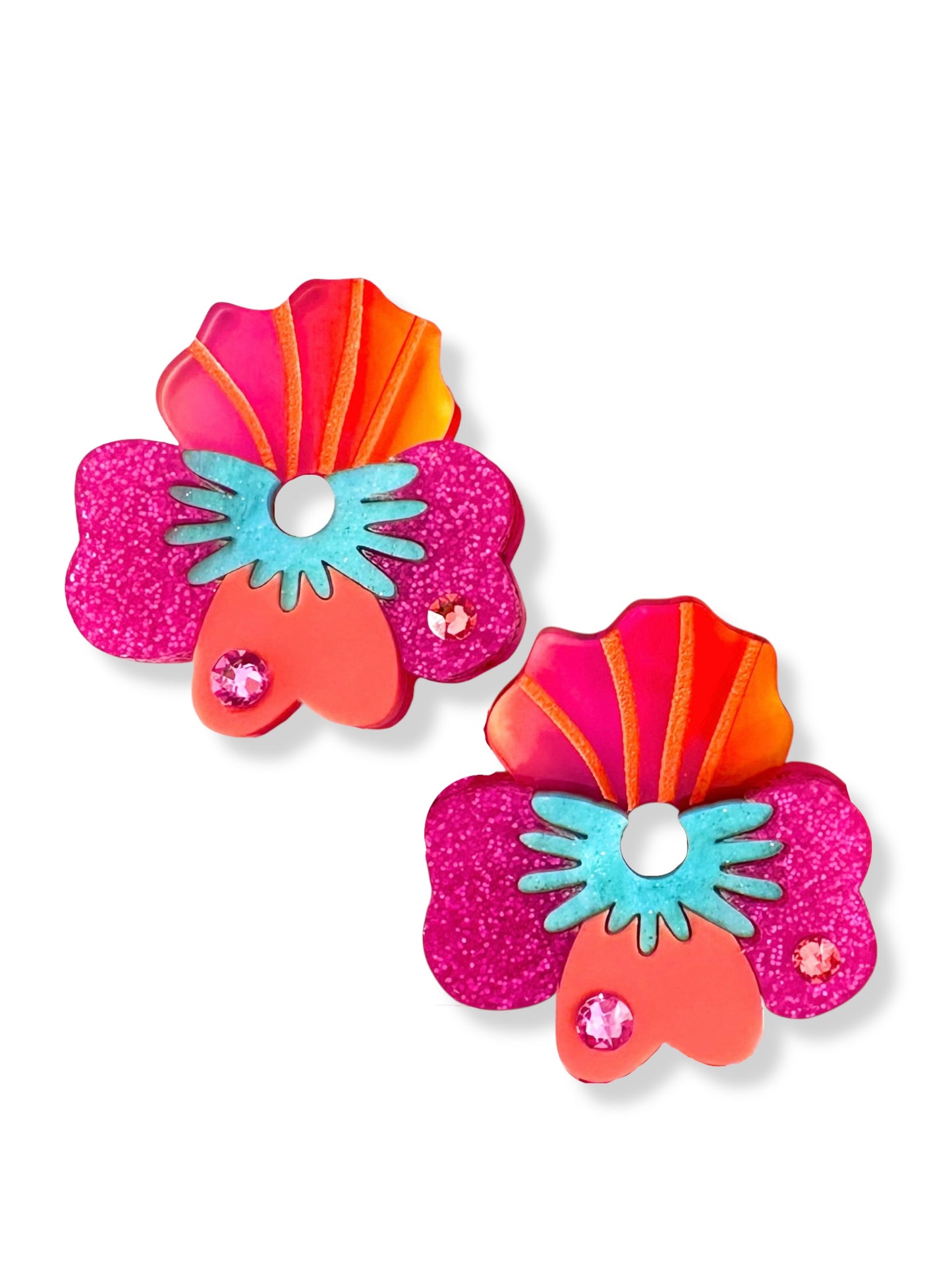 Chunky Lucid Pansy Charms