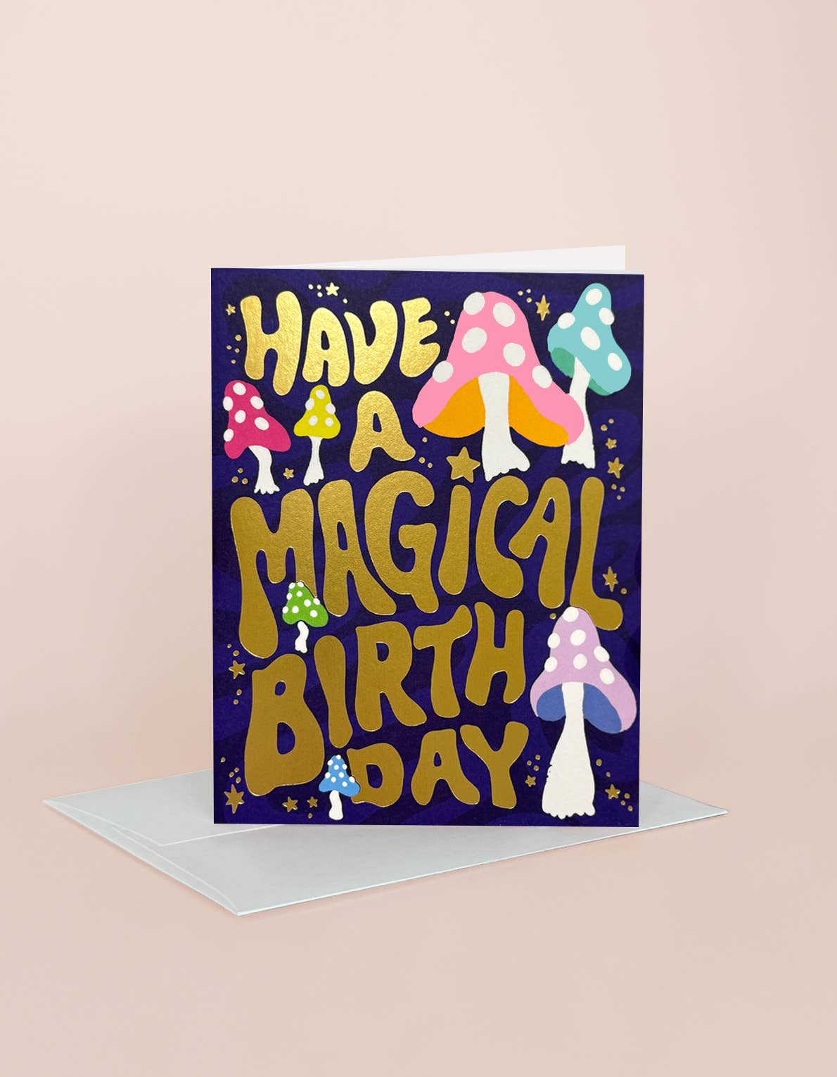 Magical Mushroom Birthday Greeting Card
