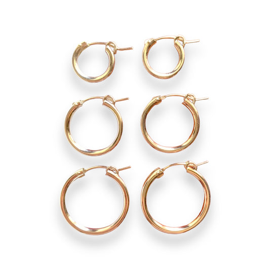 Gold-Filled Hoops