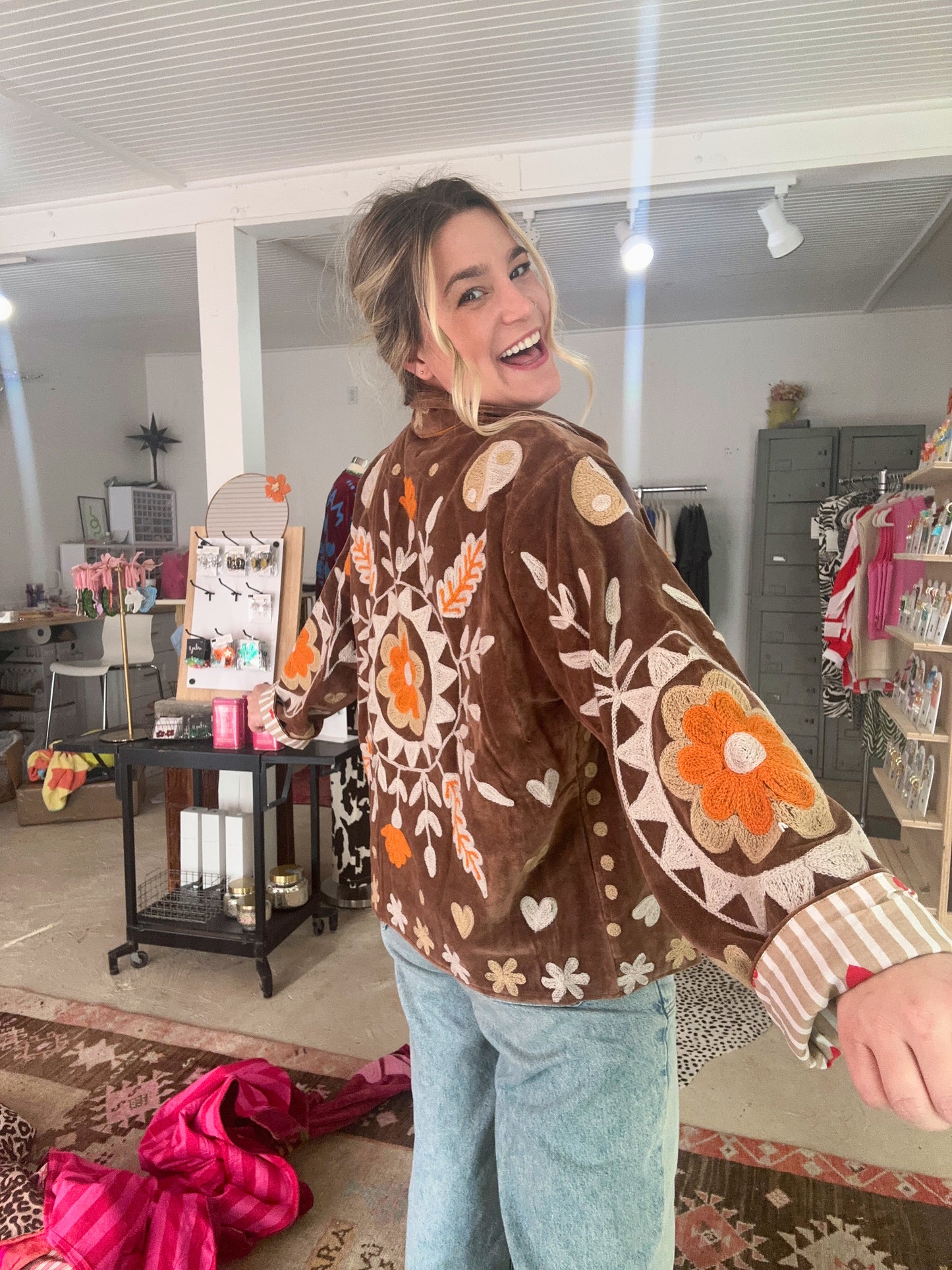 Brown Yingyang Duster