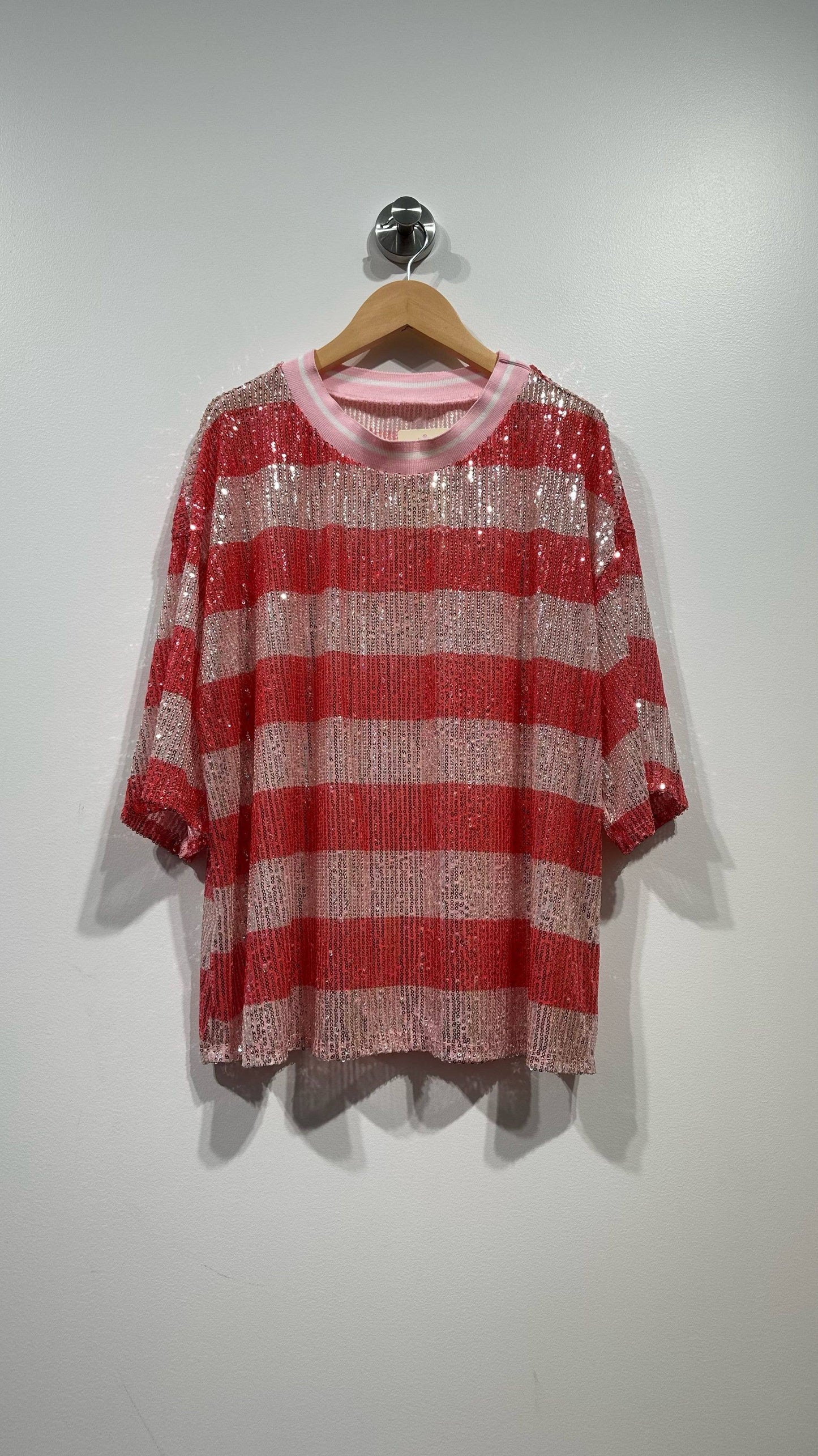 Sequin Top | Coral