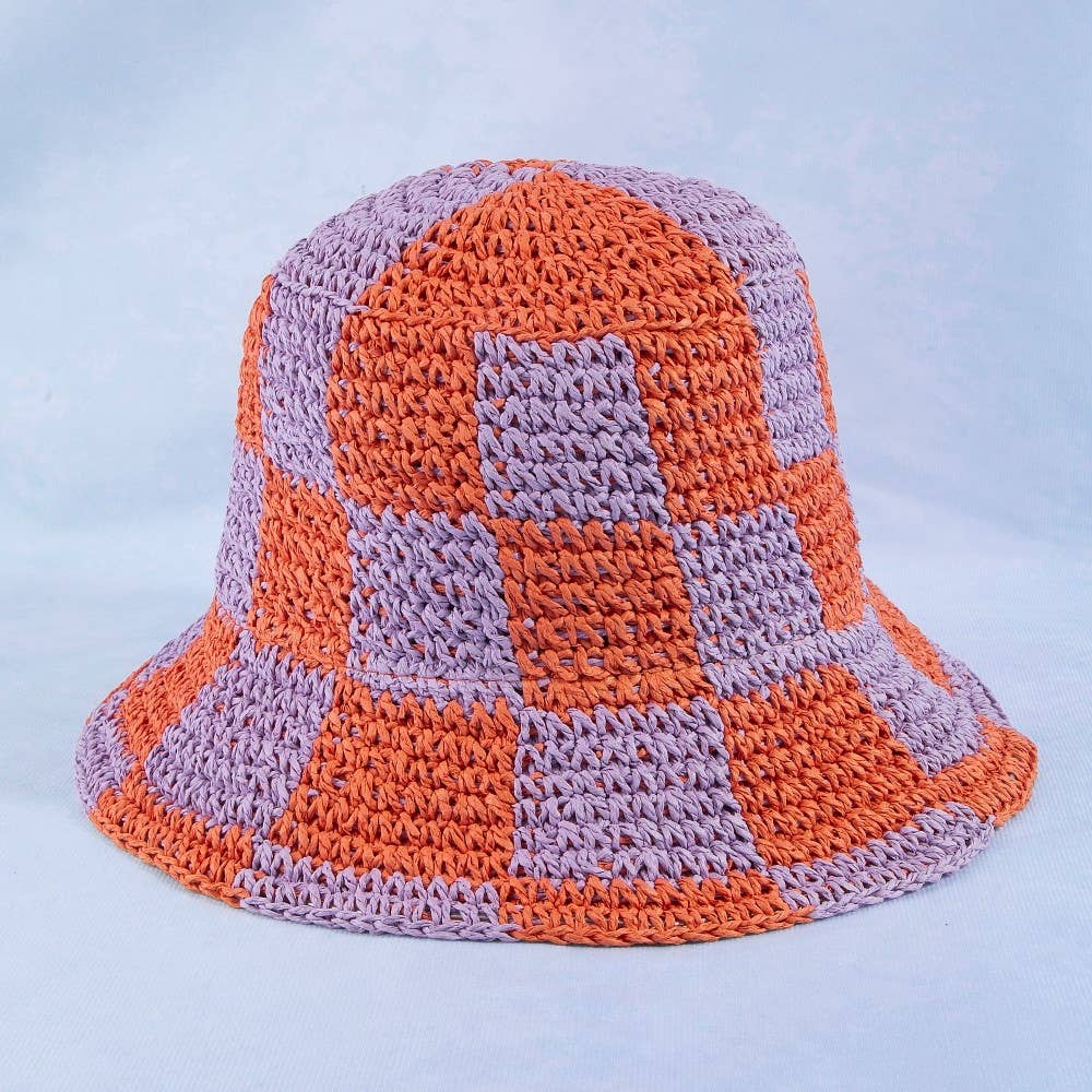 Checkered Bucket Hat