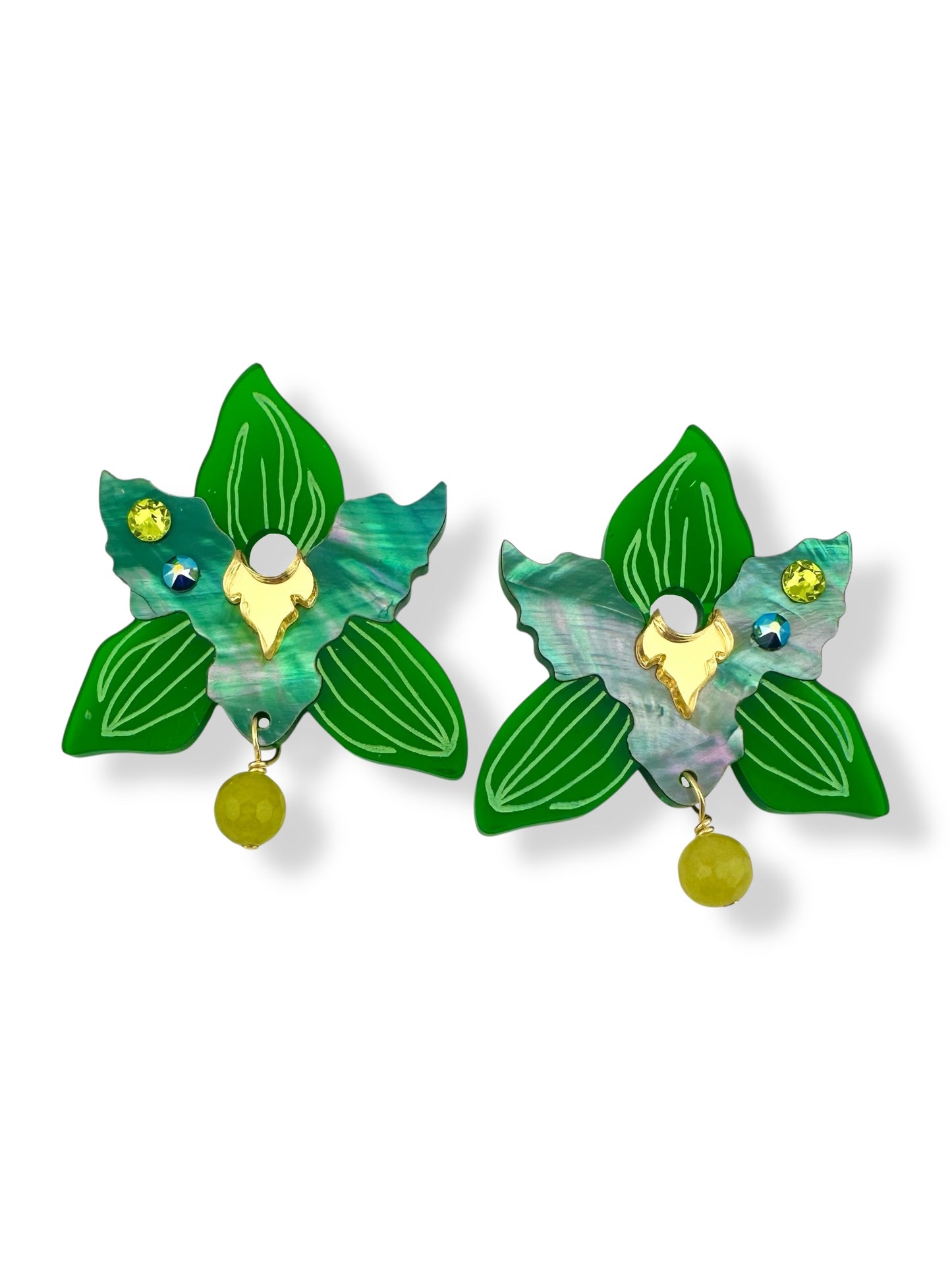 Chunky Happy Orchid Charms