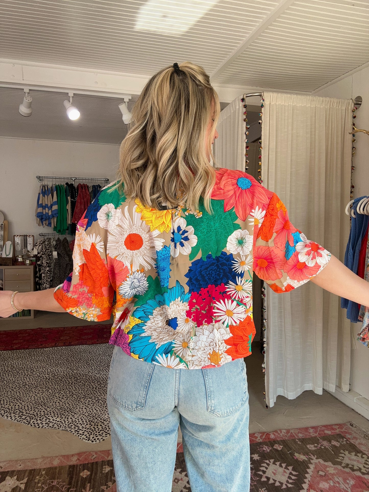 Vibrant Floral Top