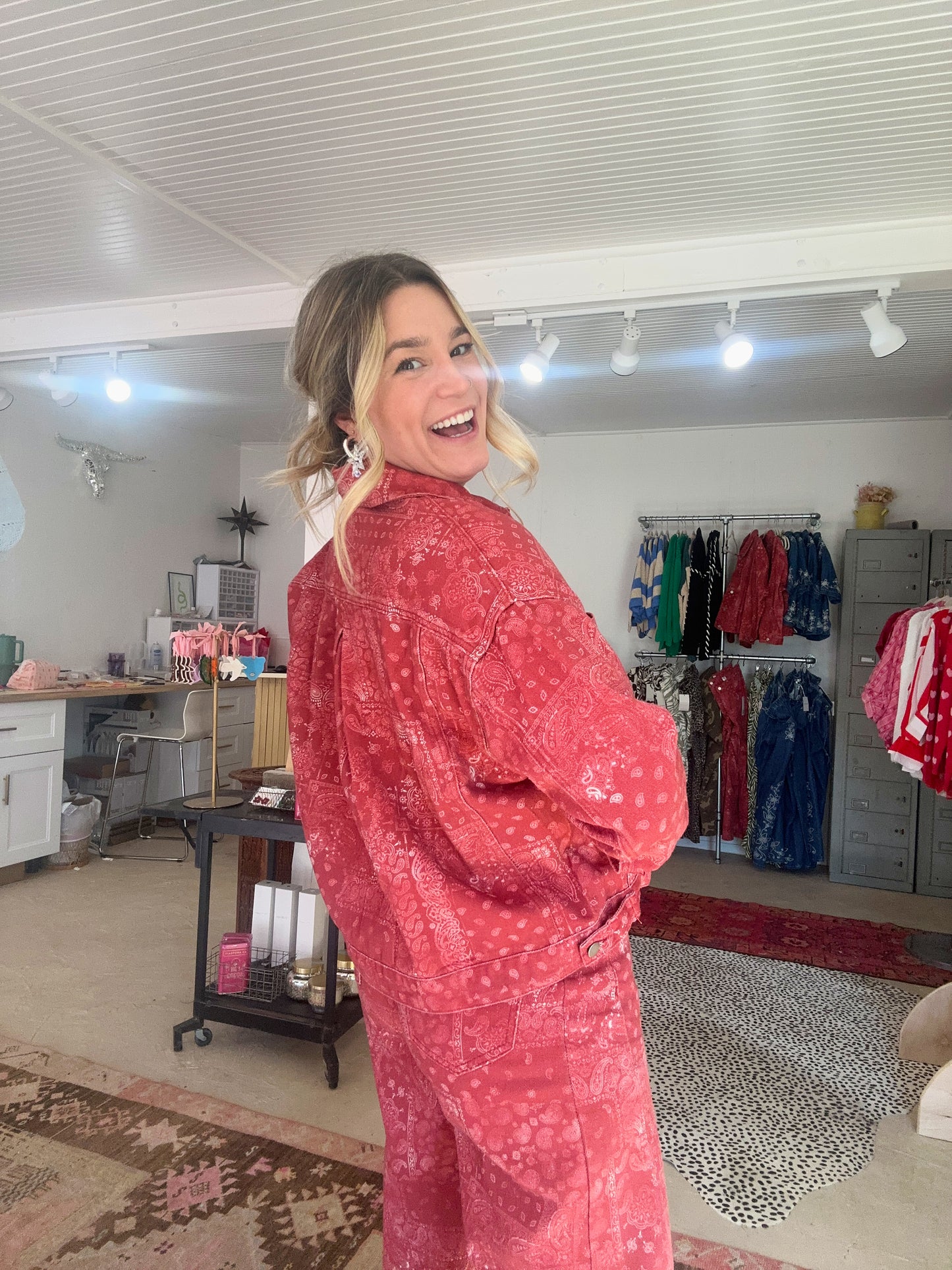 Bandana Print Jacket