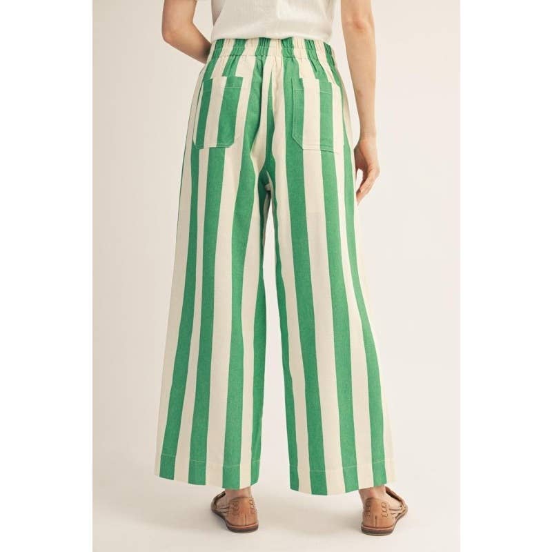 Striped Pants | Green