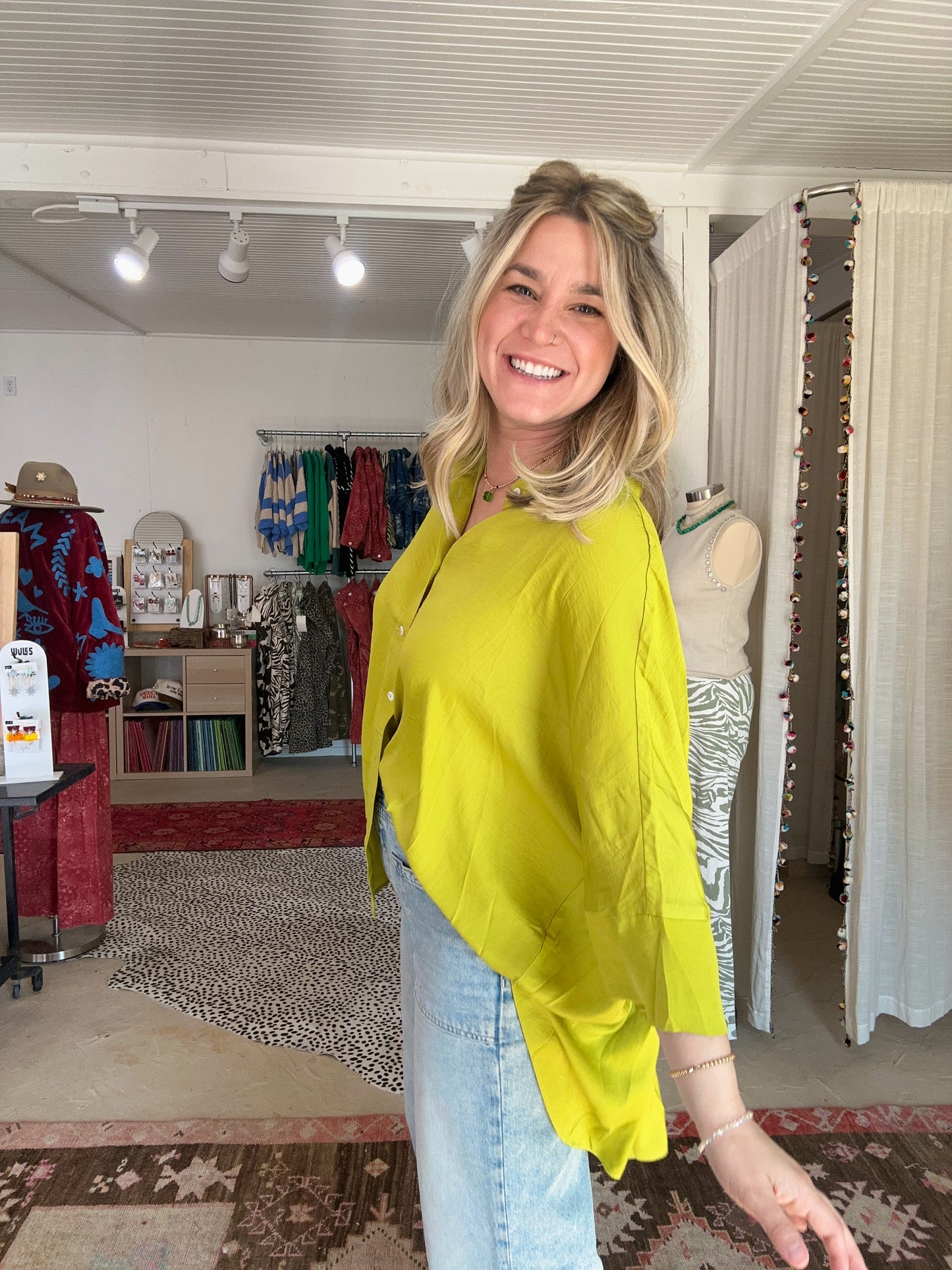 IYKYK Blouse | Chartreuse
