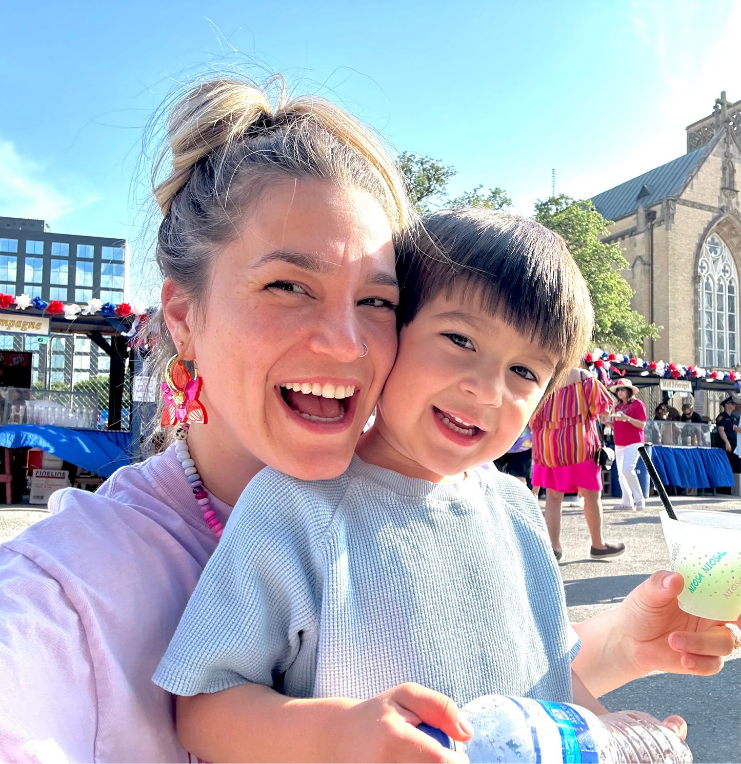 Chunky Happy Orchid Charms