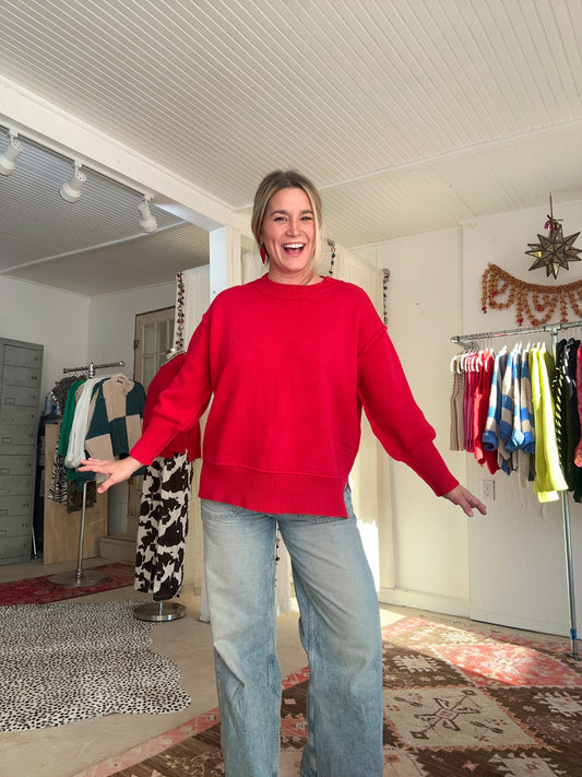 Red Holly Berry Sweater