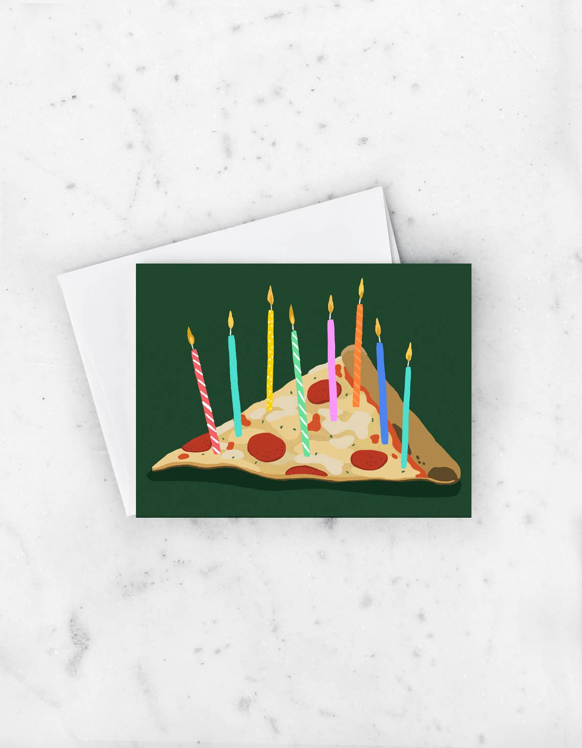 Pizza Birthday Greeting Card