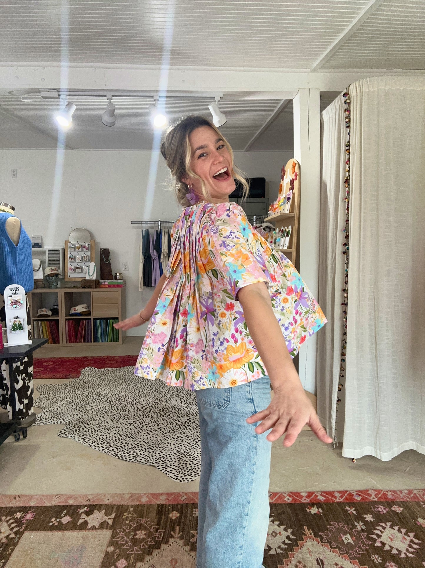 Floral Printed Woven Top