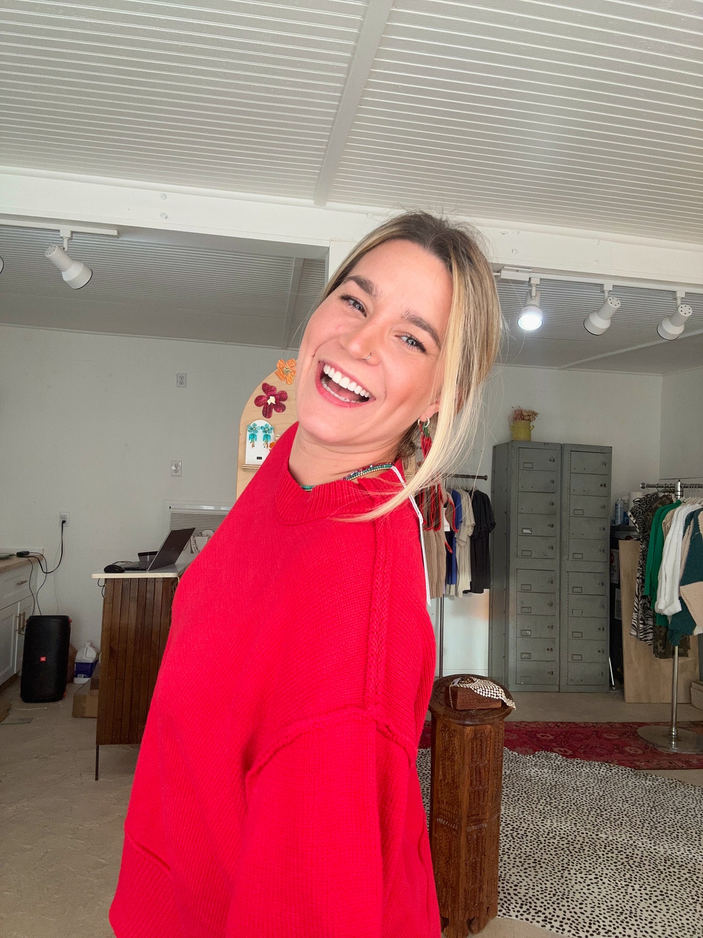 Red Holly Berry Sweater