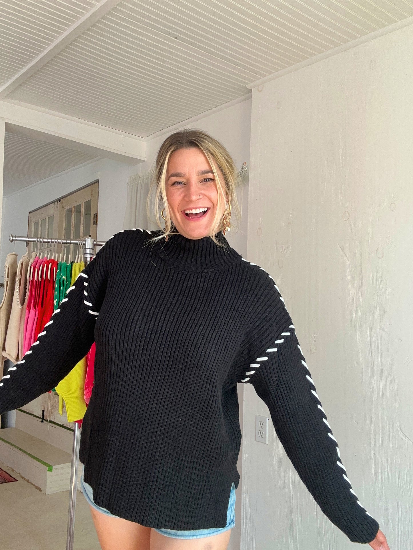 Black Georgina Sweater