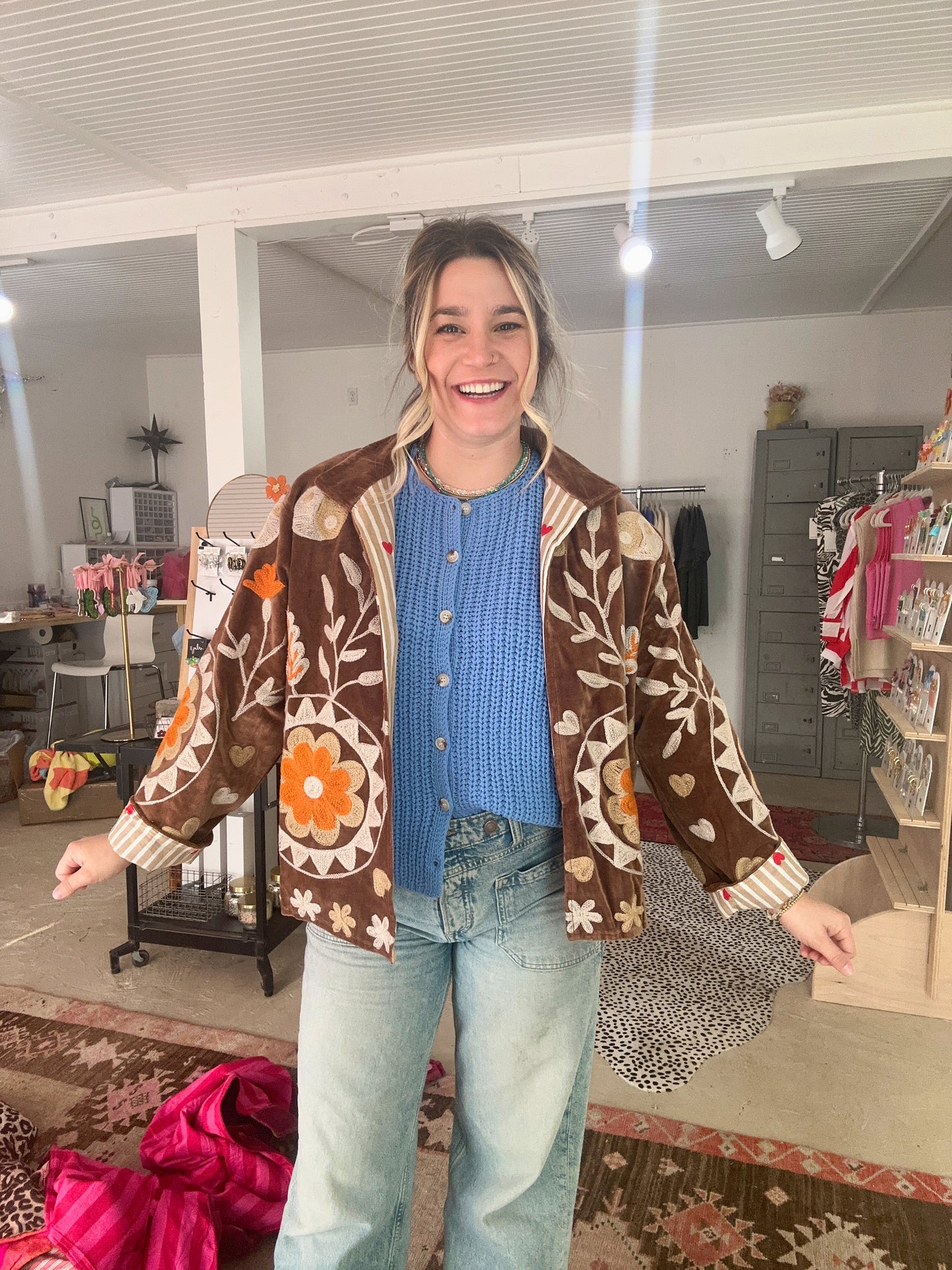 Brown Yingyang Duster