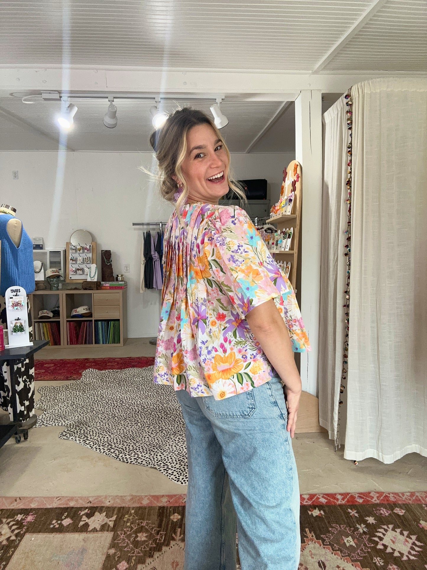 Floral Printed Woven Top