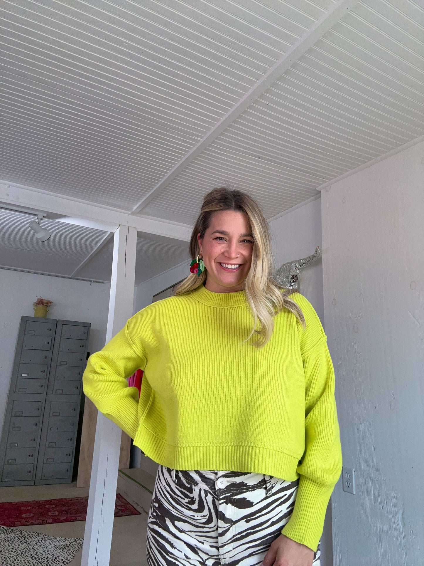Lime Regina Sweater
