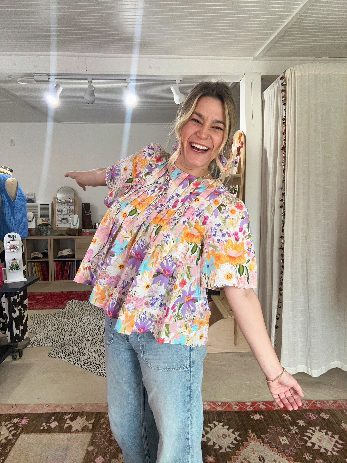 Floral Printed Woven Top