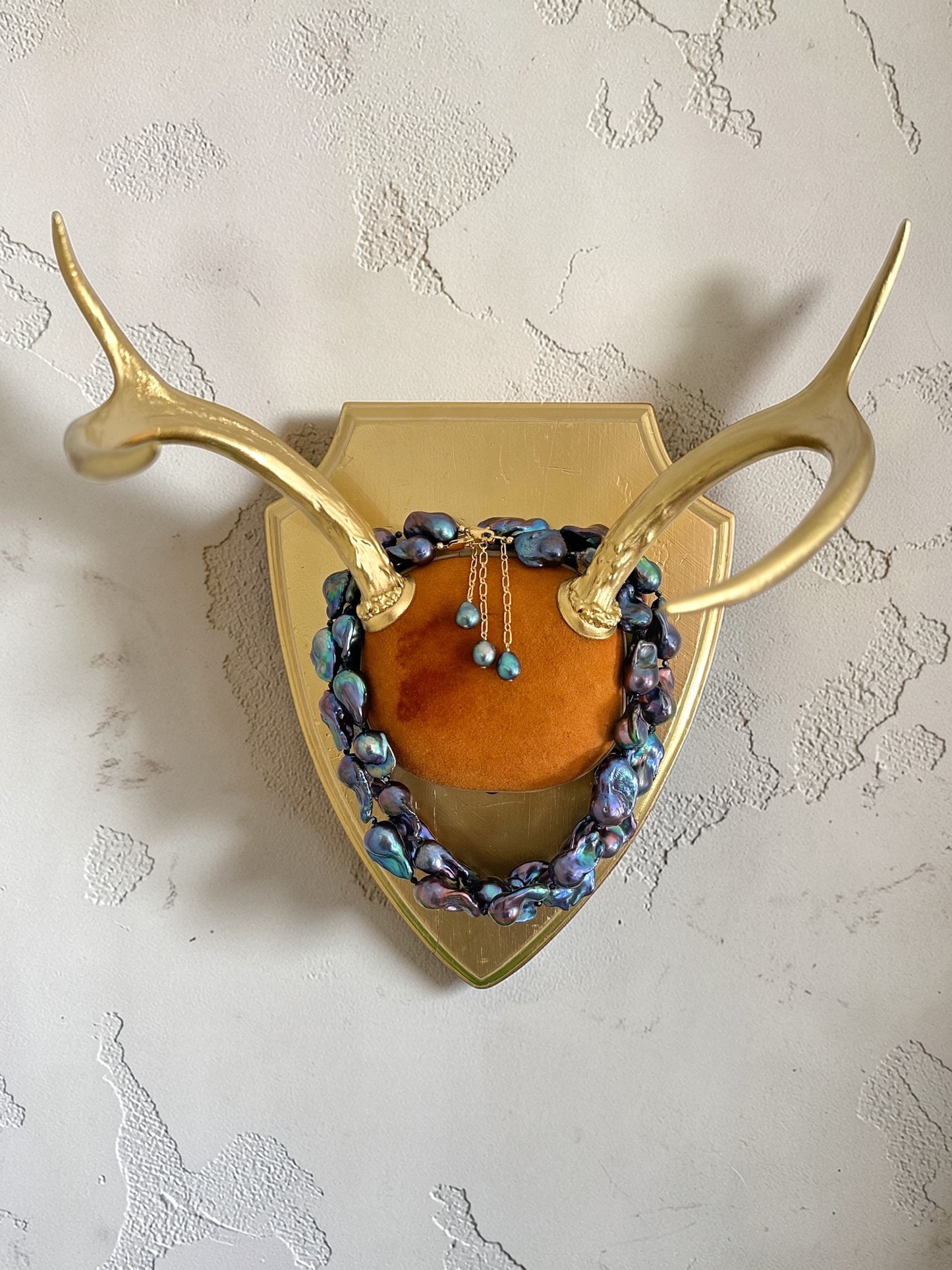 Peacock Baroque Pearl & Crystal