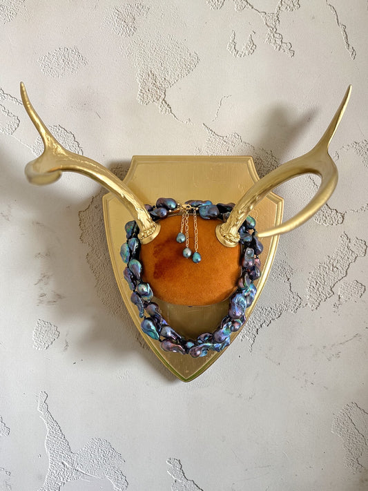 Peacock Baroque Pearl & Crystal