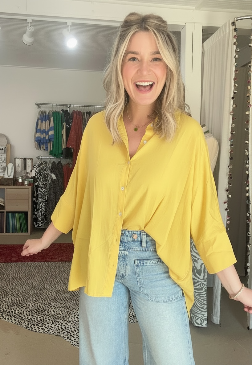 IYKYK Blouse | Yellow