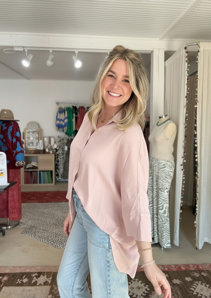 IYKYK Blouse | Blush