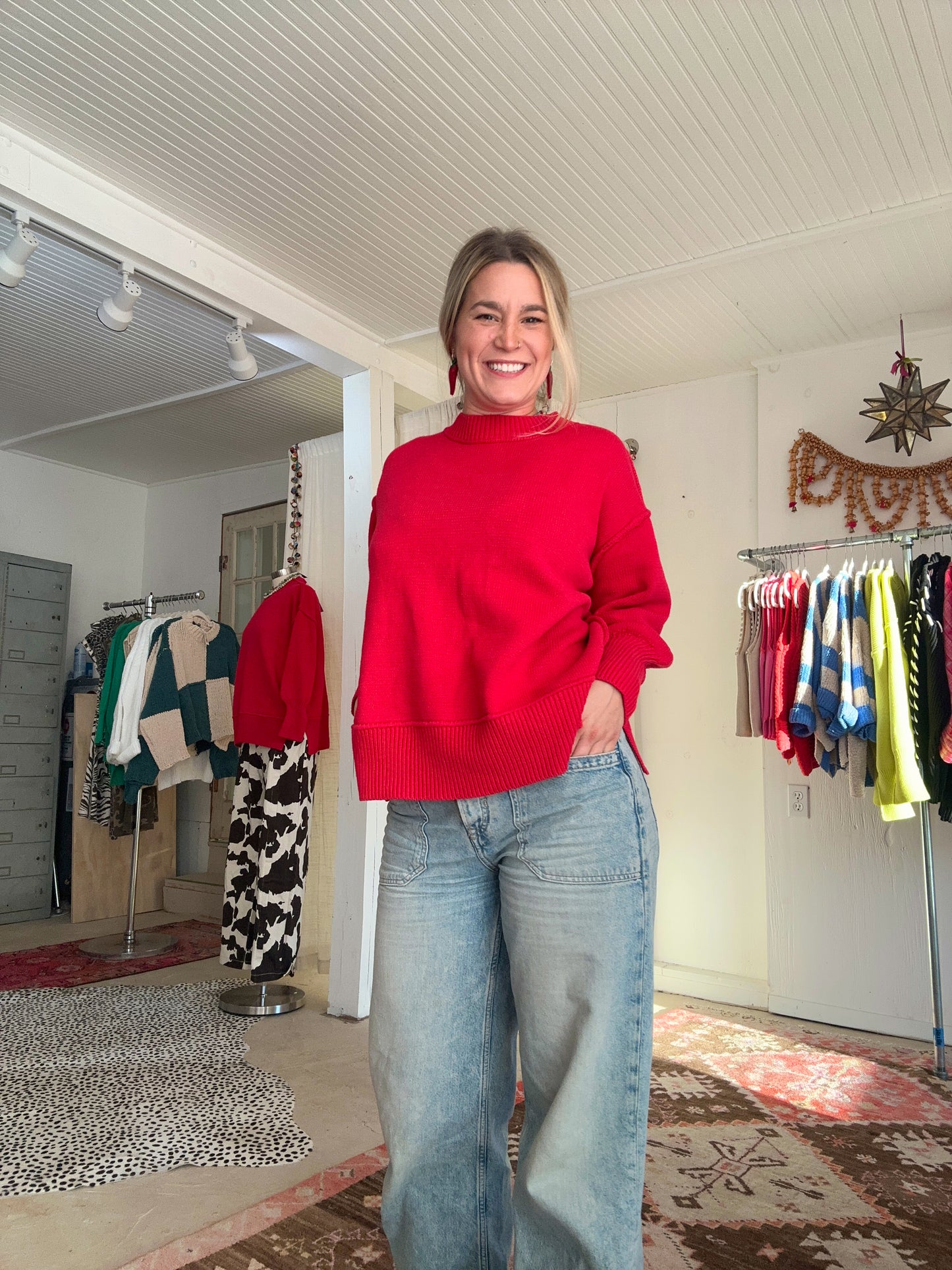 Red Holly Berry Sweater