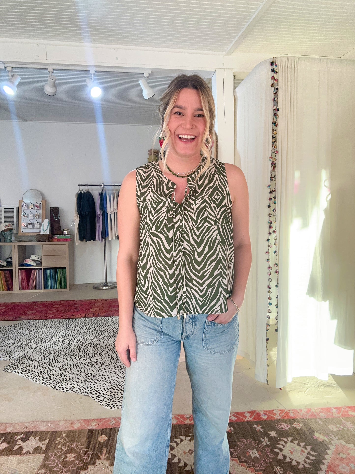 Zebra Top And Pants Set