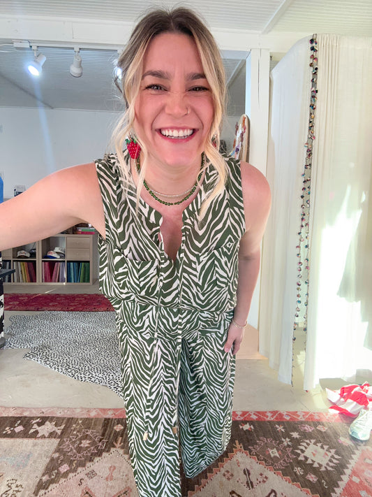 Zebra Top And Pants Set