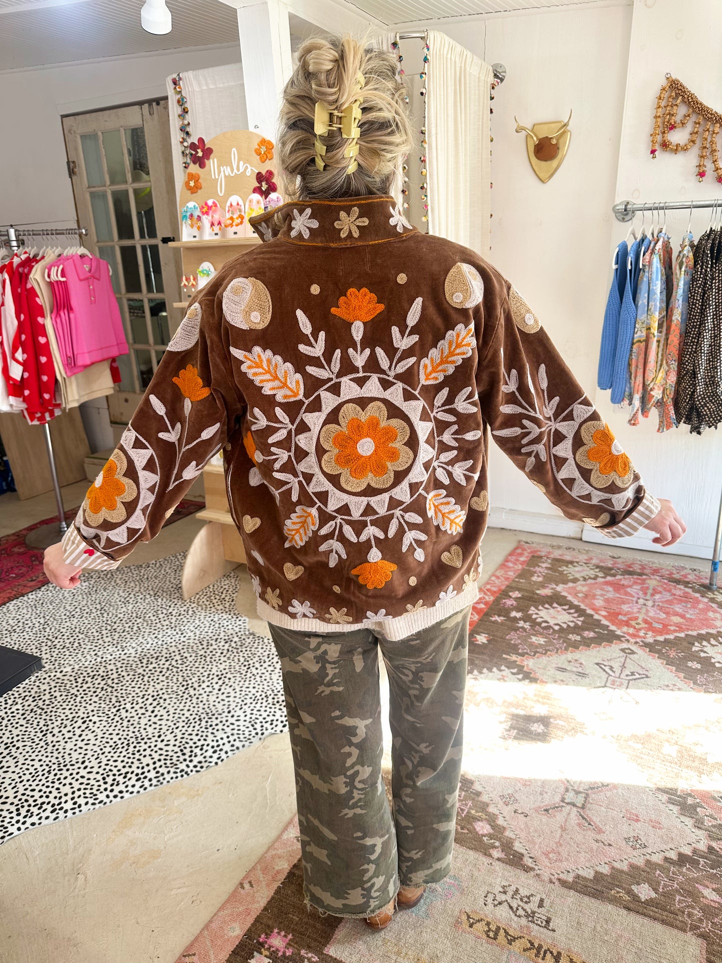 Brown Yingyang Duster