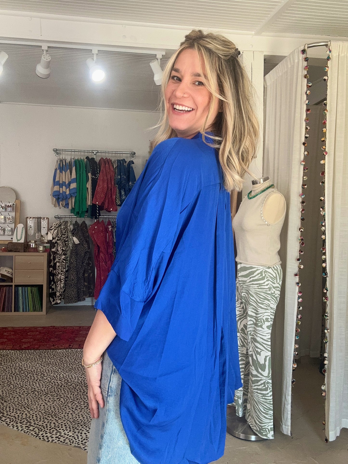 IYKYK Blouse | Royal Blue