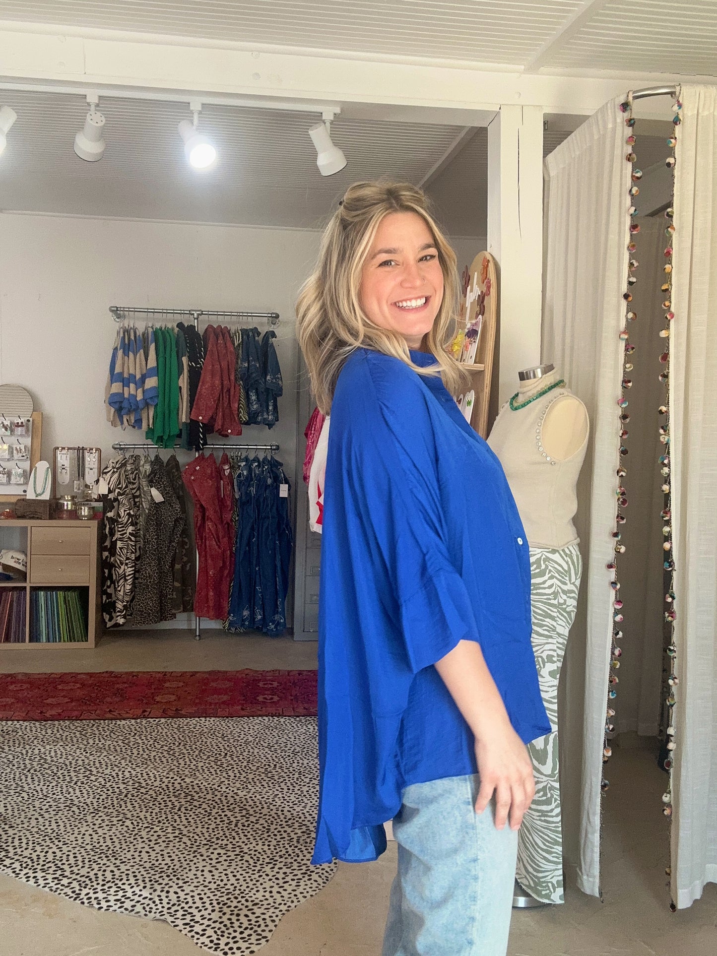 IYKYK Blouse | Royal Blue