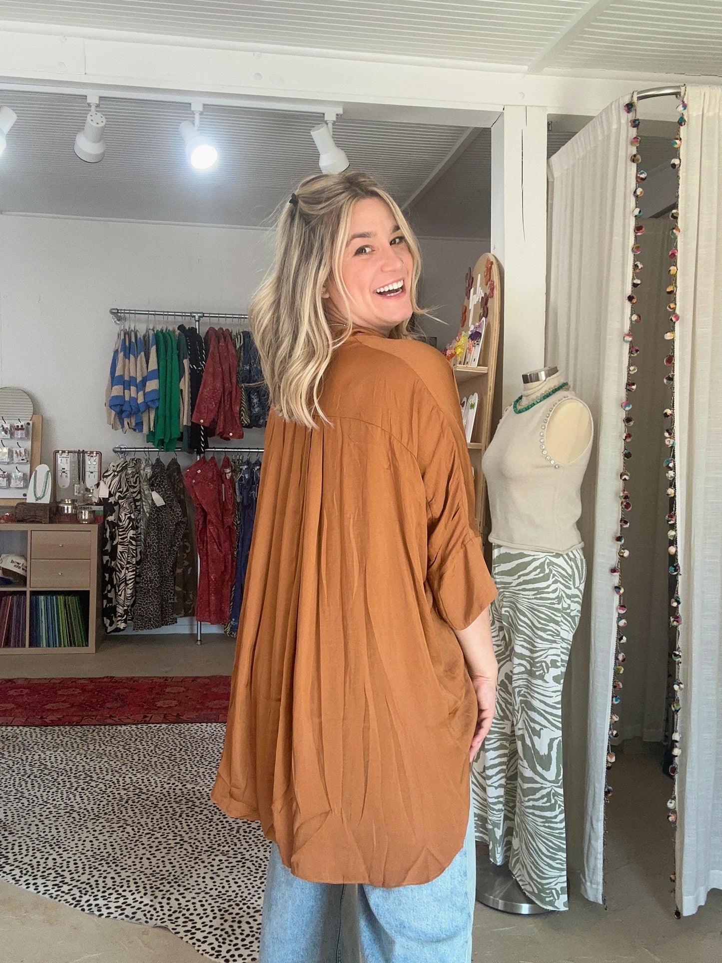 IYKYK Blouse | Bronze