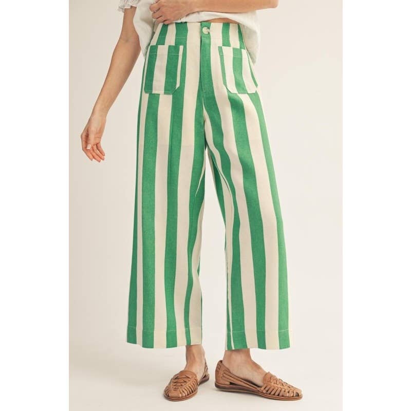 Striped Pants | Green