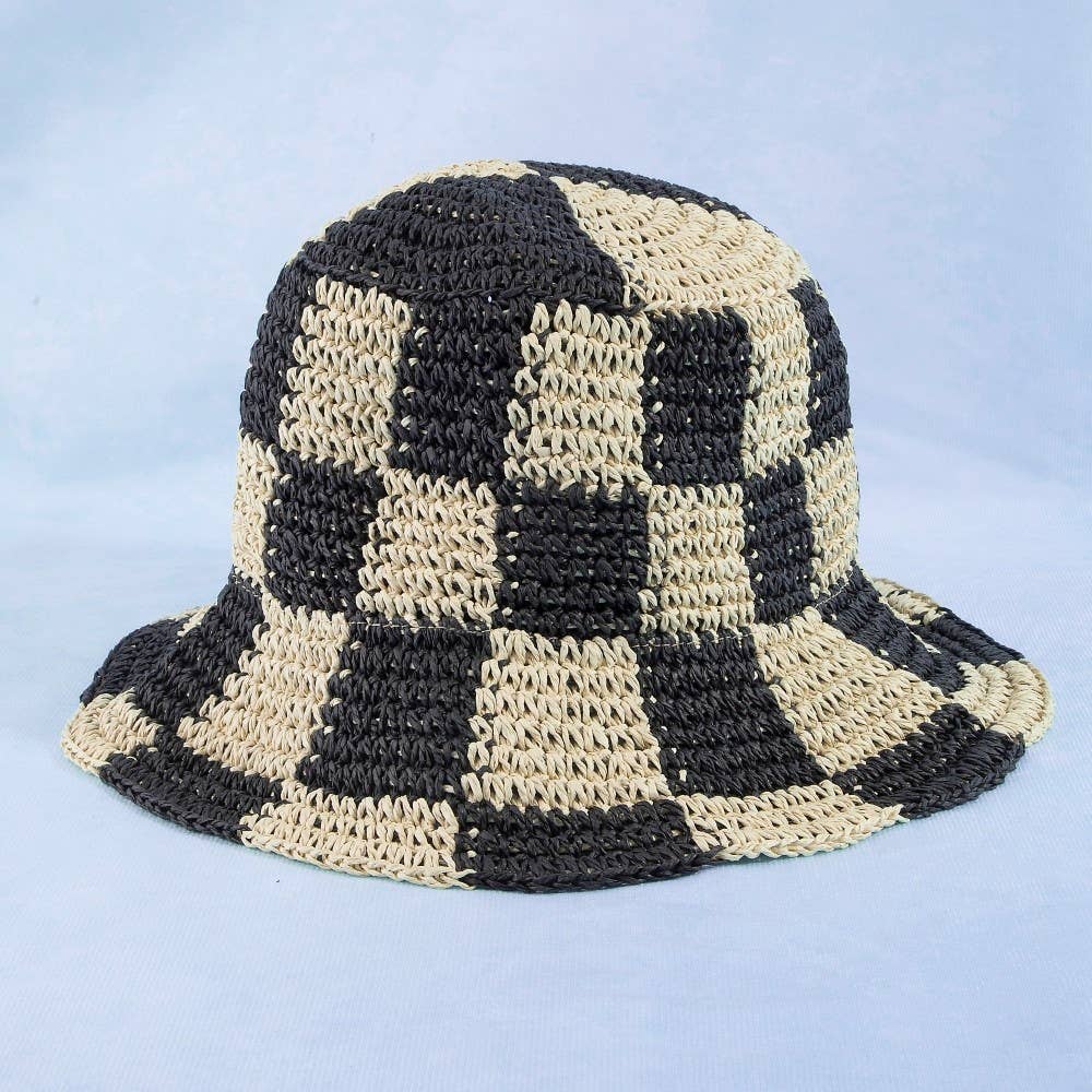 Checkered Bucket Hat