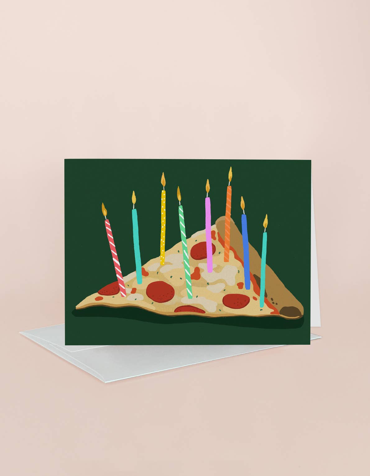 Pizza Birthday Greeting Card