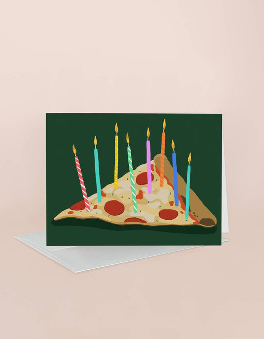 Pizza Birthday Greeting Card